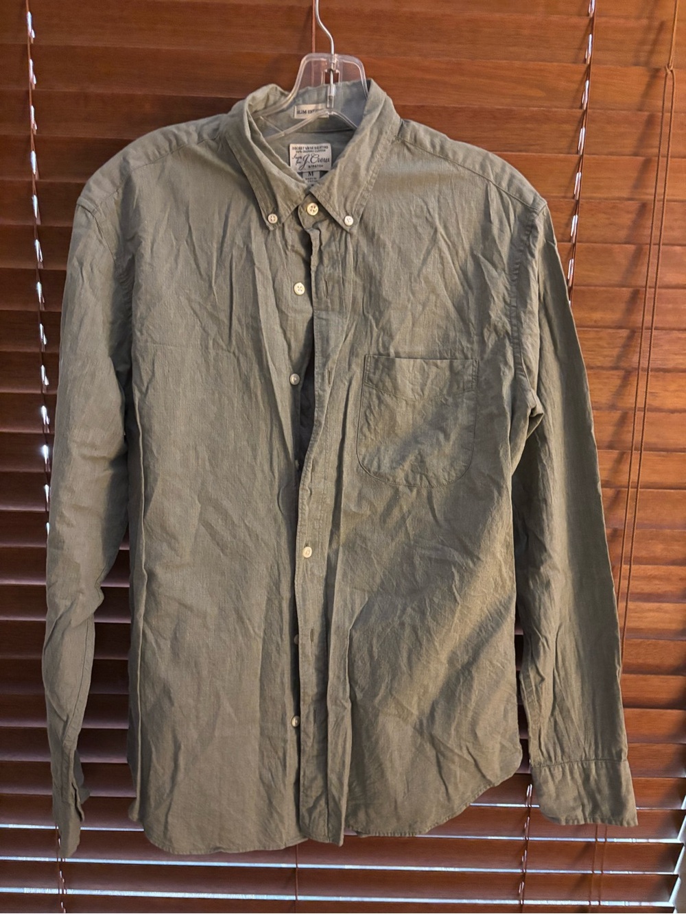 J. Crew Men's Sage Button-Down Shirt